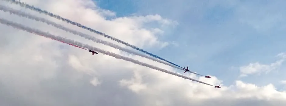 Red Arrows at Duxford Air Show